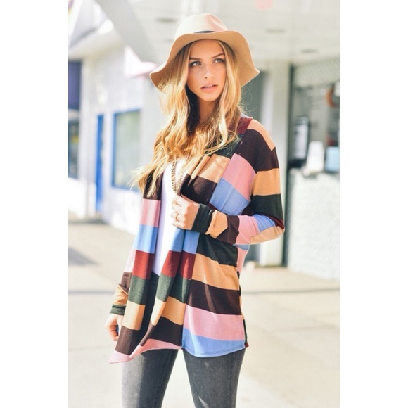 Mia Striped Open Cardigan - Picture 4 of 7