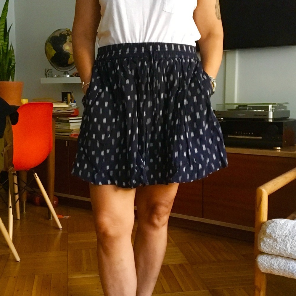 MADEWELL Turntable Skirt in IKAT