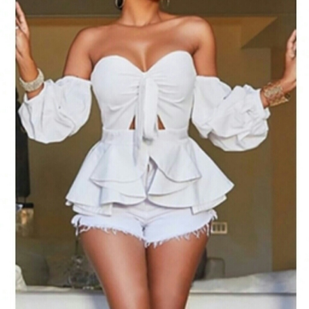 ~SOLD~Ruffle shirt