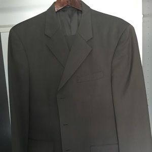 Jones New York dark olive green suit