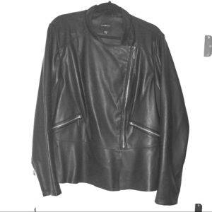 Lane Bryant, Faux Leather Peplum Jacket Size 22/24