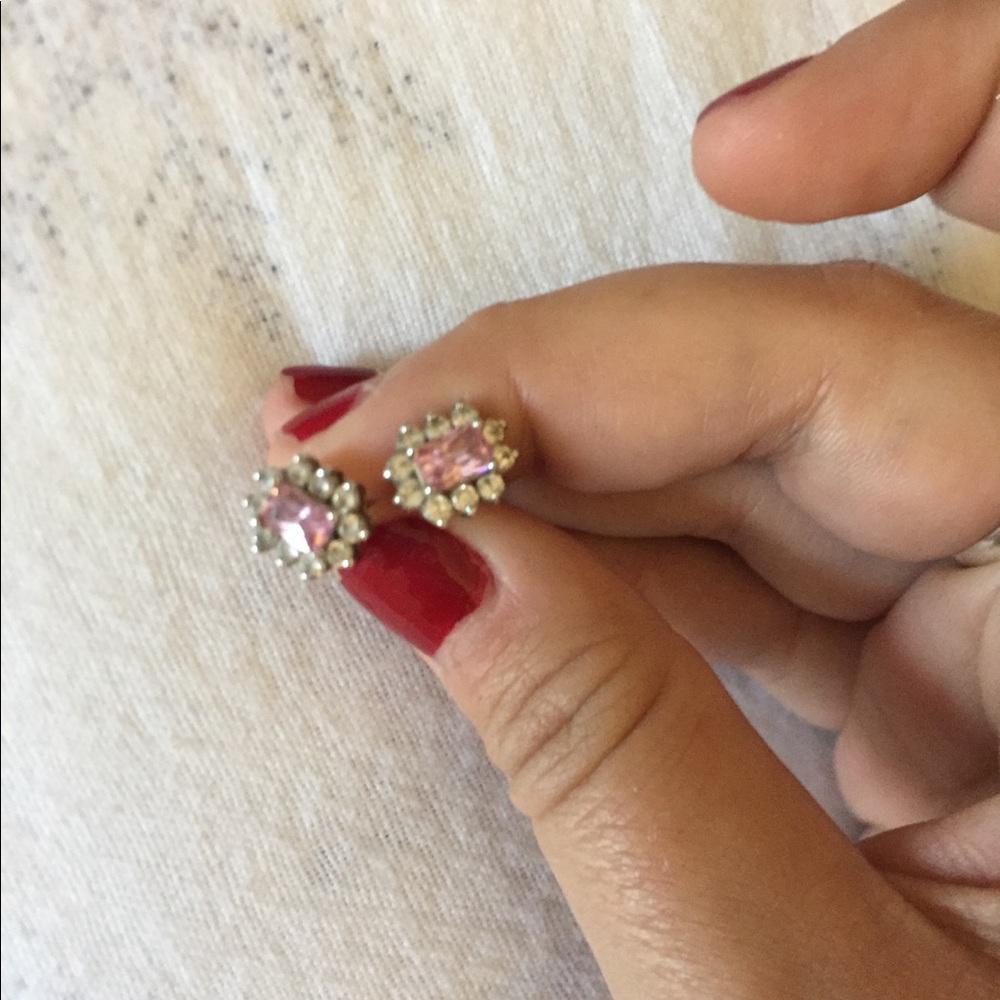 White gold Italian earrings