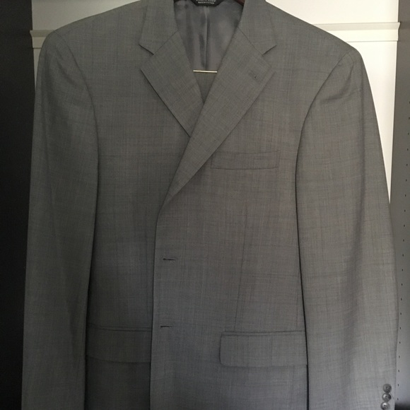 Evan Picone grey window pane suit - Picture 1 of 4
