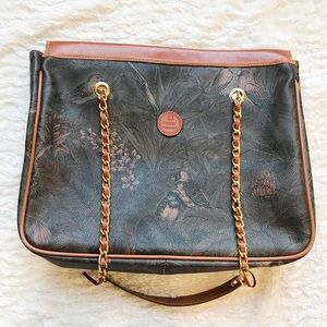 VINTAGE PIERRE BALMAIN FLORAL PRINT TOTE