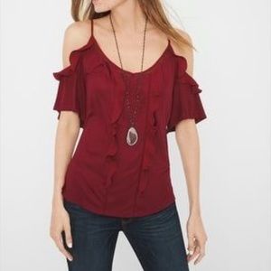 White House Black Market Cold Shoulder Top
