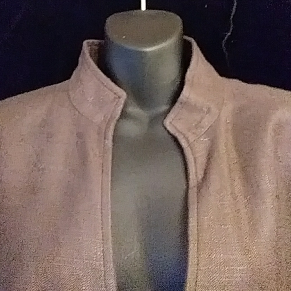 Zara Basic Lined Brown 2-Button Blazer - Size 10 - image 4