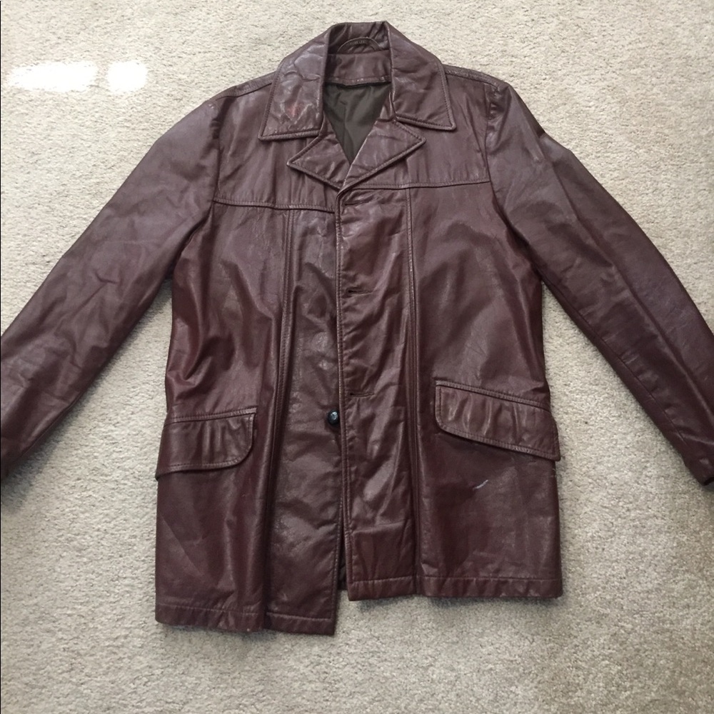 Vintage Leather Jacket Size L/XL