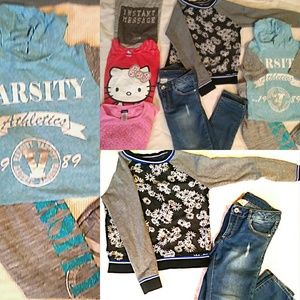 Girls Size 9/10 7 piece Clothing Lot