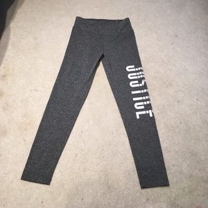 Gray athletic leggings
