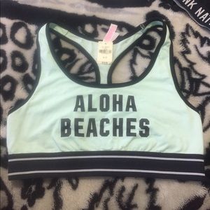 PINK Aloha Beaches sports bra