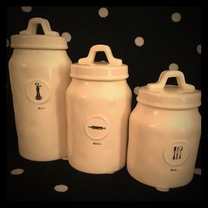 Rae Dunn Icon Canister set of 3