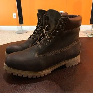 Timberland 6” Boots, Anniv. Edition Brown, sz 13M