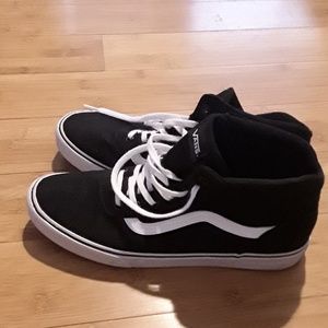 Vans Hightop Black Womens size 10