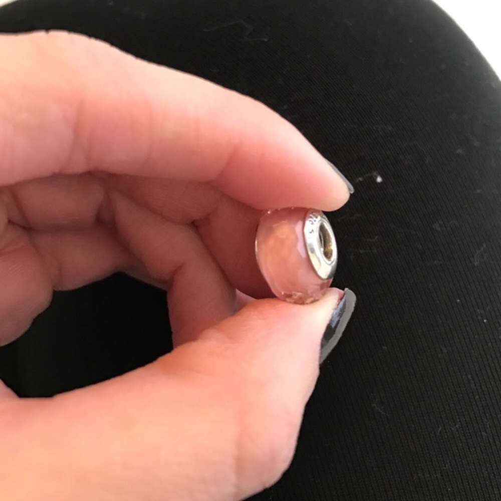 Authentic Pandora Pink Spacer Charm
