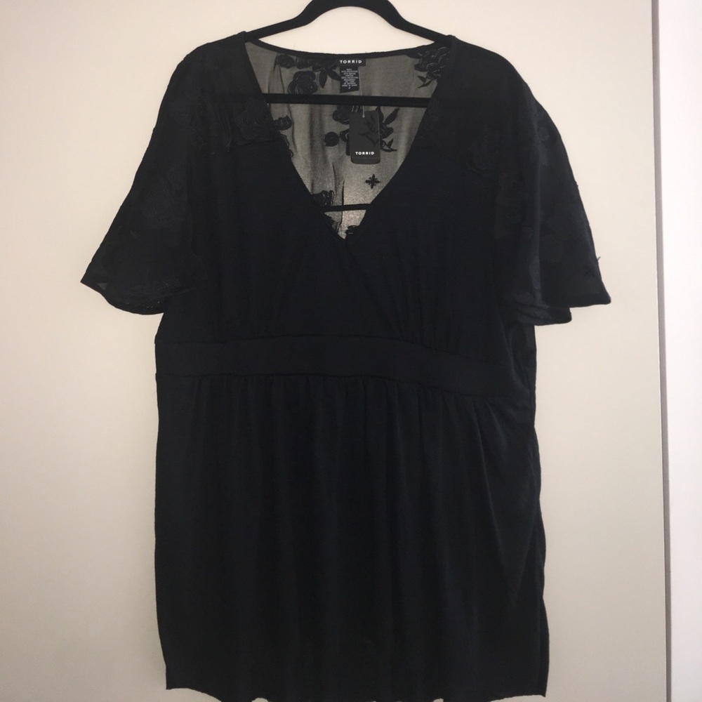 Torrid lace detailed top