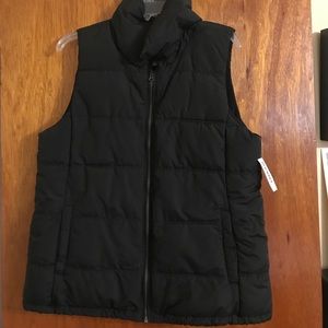 NWT Old Navy black vest, size L