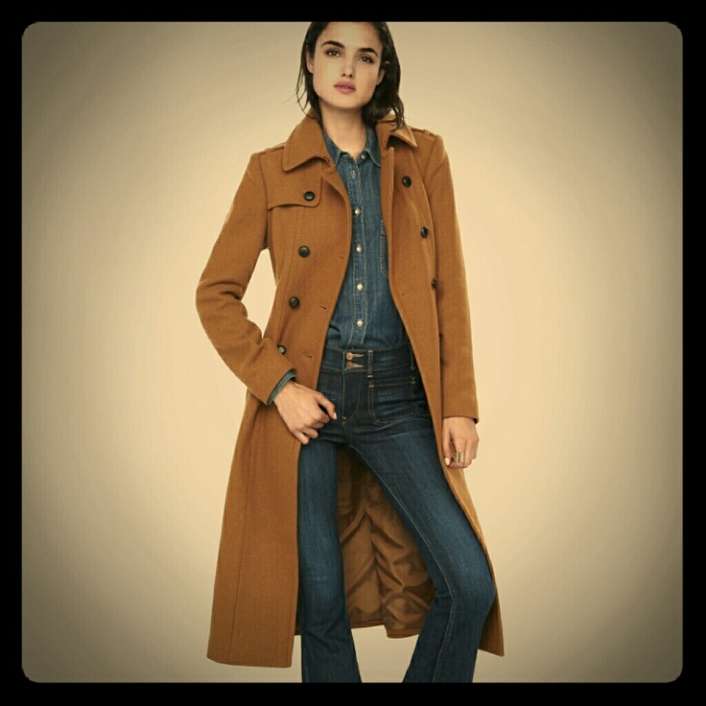 Express Long Wool Trench Coat