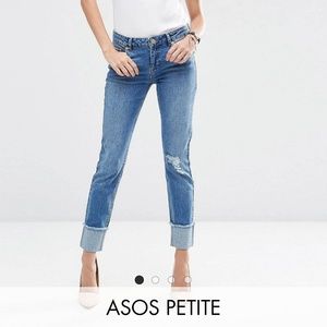ASOS PETITE shrunken boyfriend jeans