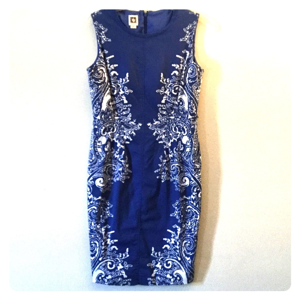 Anne Klein flower patterned dress