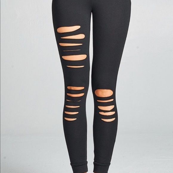 Distressed Leggings - Picture 4 of 7