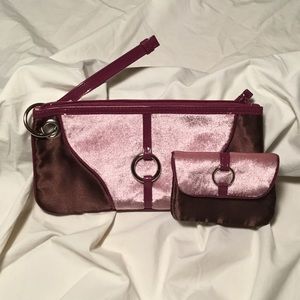 SMALL CLUTCH BAG WITH MAKEUP OR CHANGE PURSE