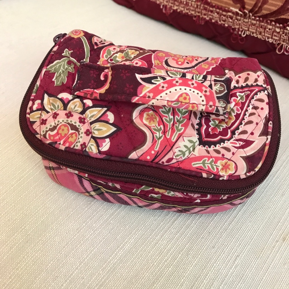 Small Vera Bradley travel jewelry or make up case