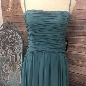 NWT Vera Wang Formal Ball Gown Teal Green Sz 12