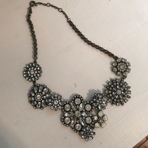 J. Crew crystal floral necklace