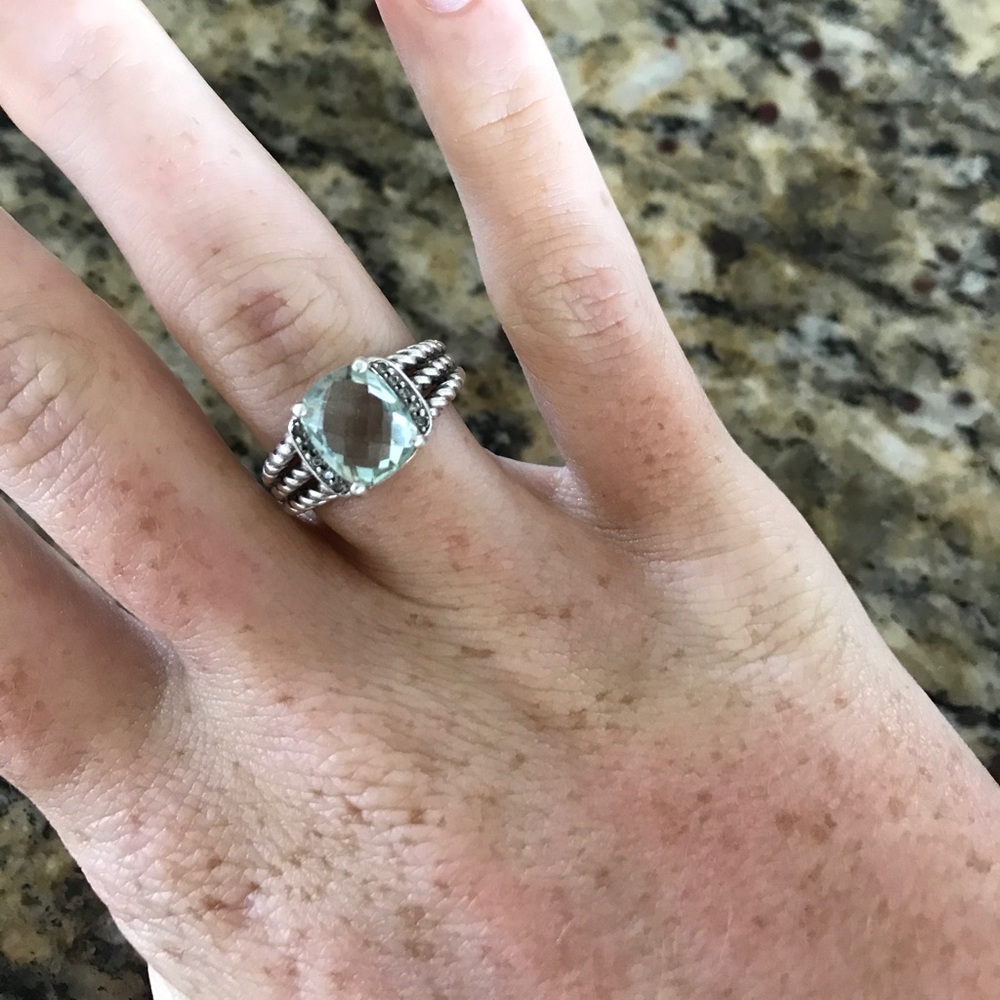 DY Prasiolite Petite Wheaton Ring