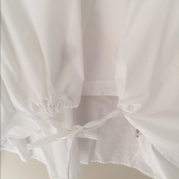 Free People sz L white crisp blouse - Picture 2 of 5