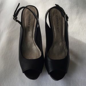 Madden girl peep toe platforms