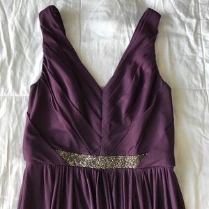 Plum special occasion dress