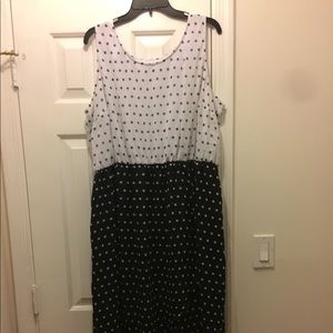 Polka dot maxi dress
