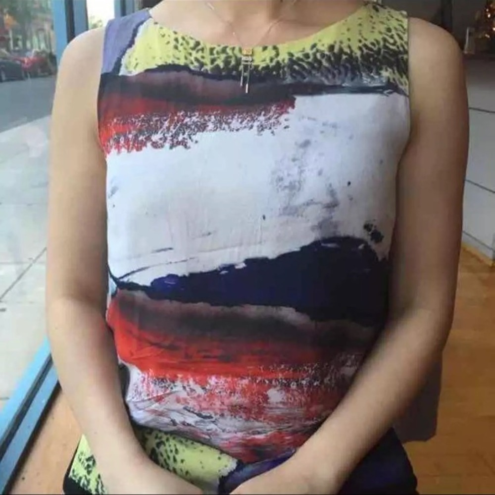 Hugo Boss Abstract Painting Top