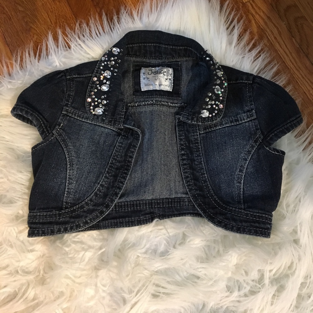 Justice Girls Denim Jacket 6/7