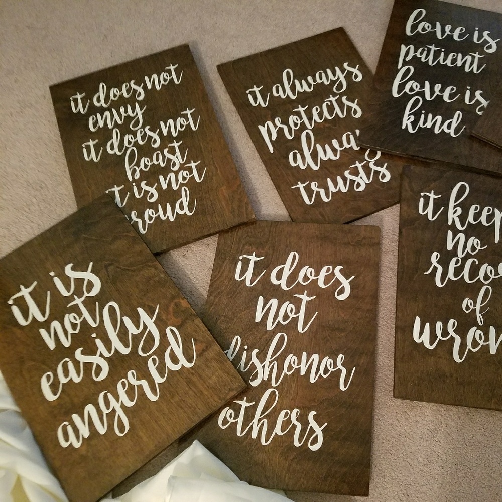 8 proverbs aisle signs for wedding