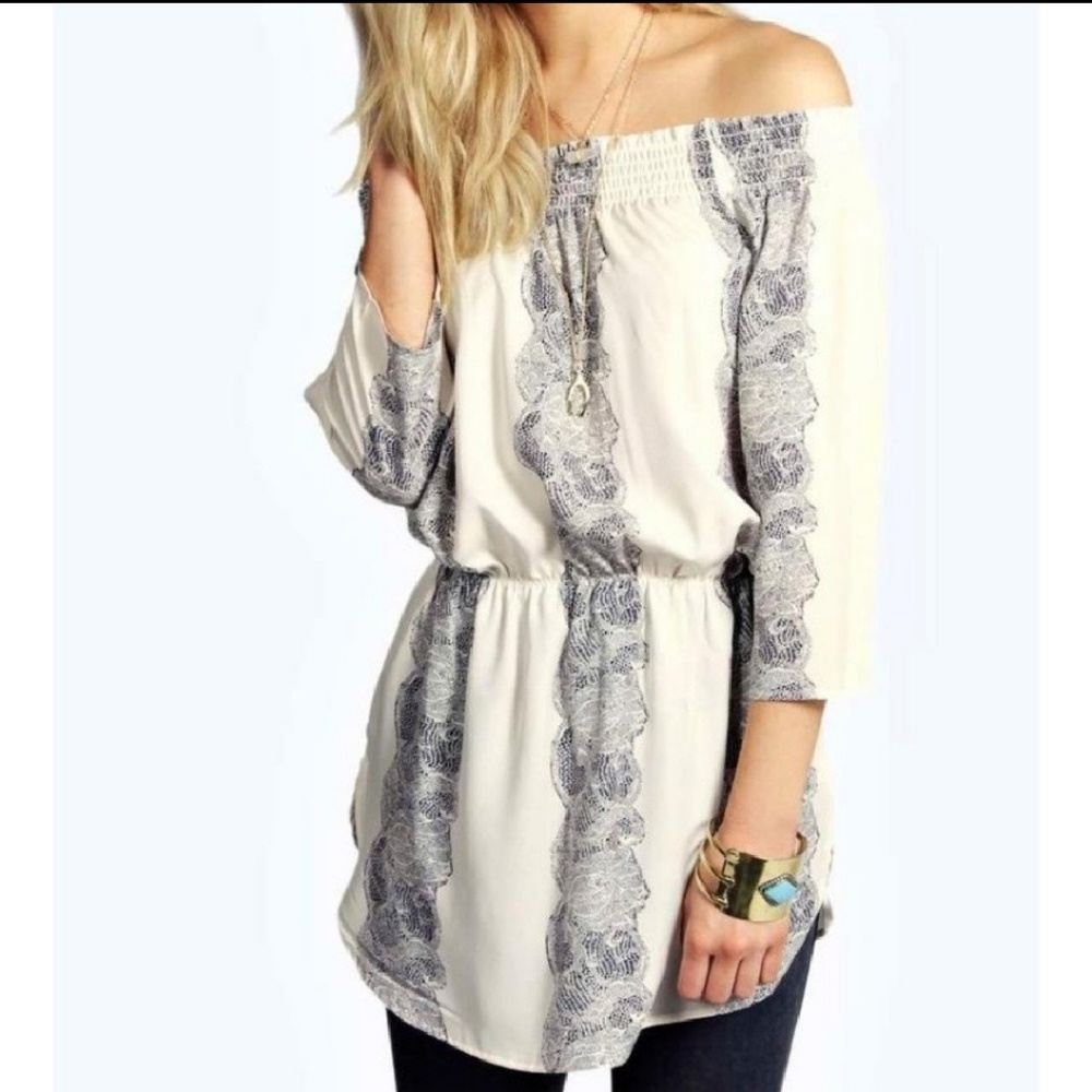 Boohoo Off the Shoulder top