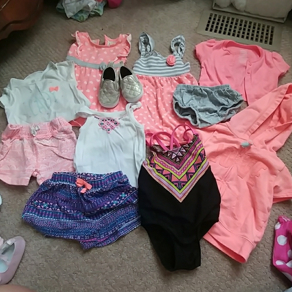 6-9mos girls lot with bathing suit