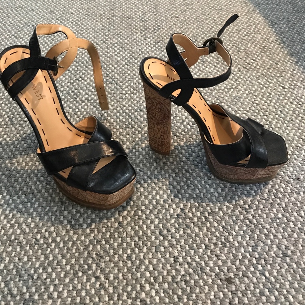 Nine West platform heel sandals