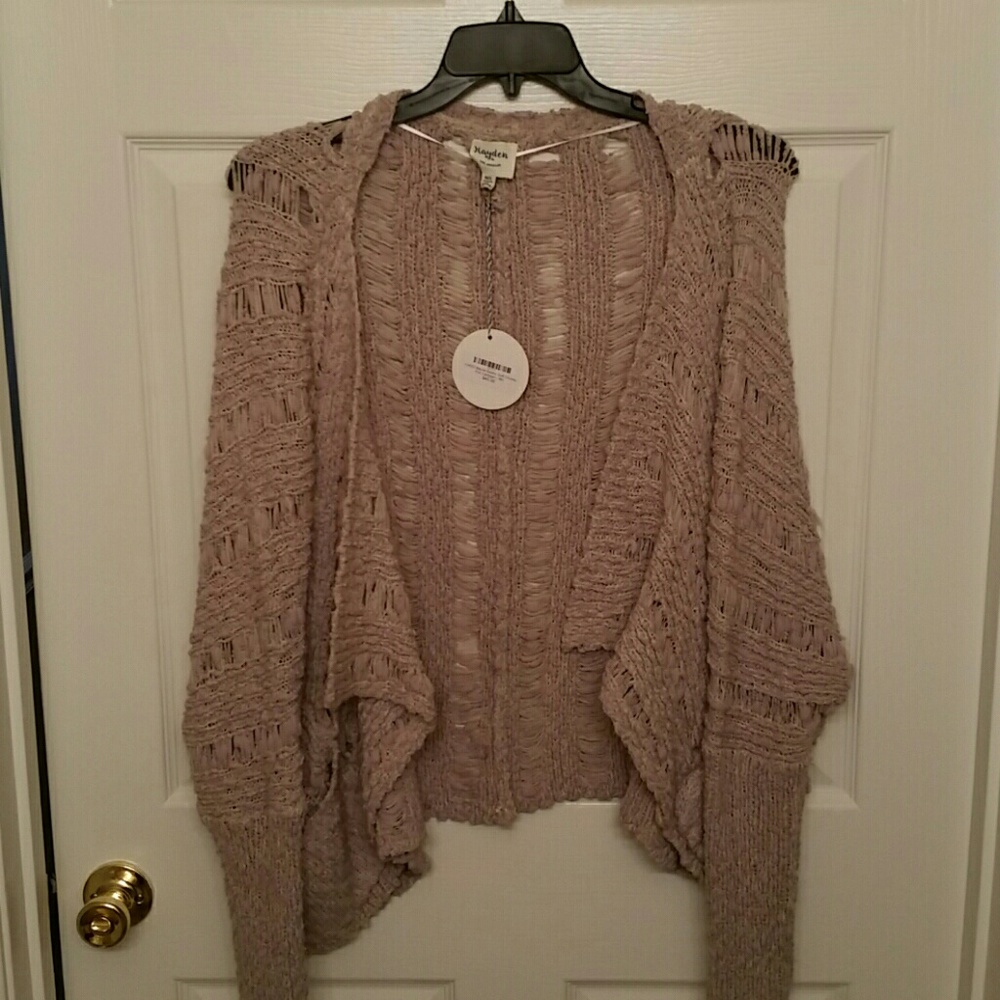 Soft knit shrug sweater