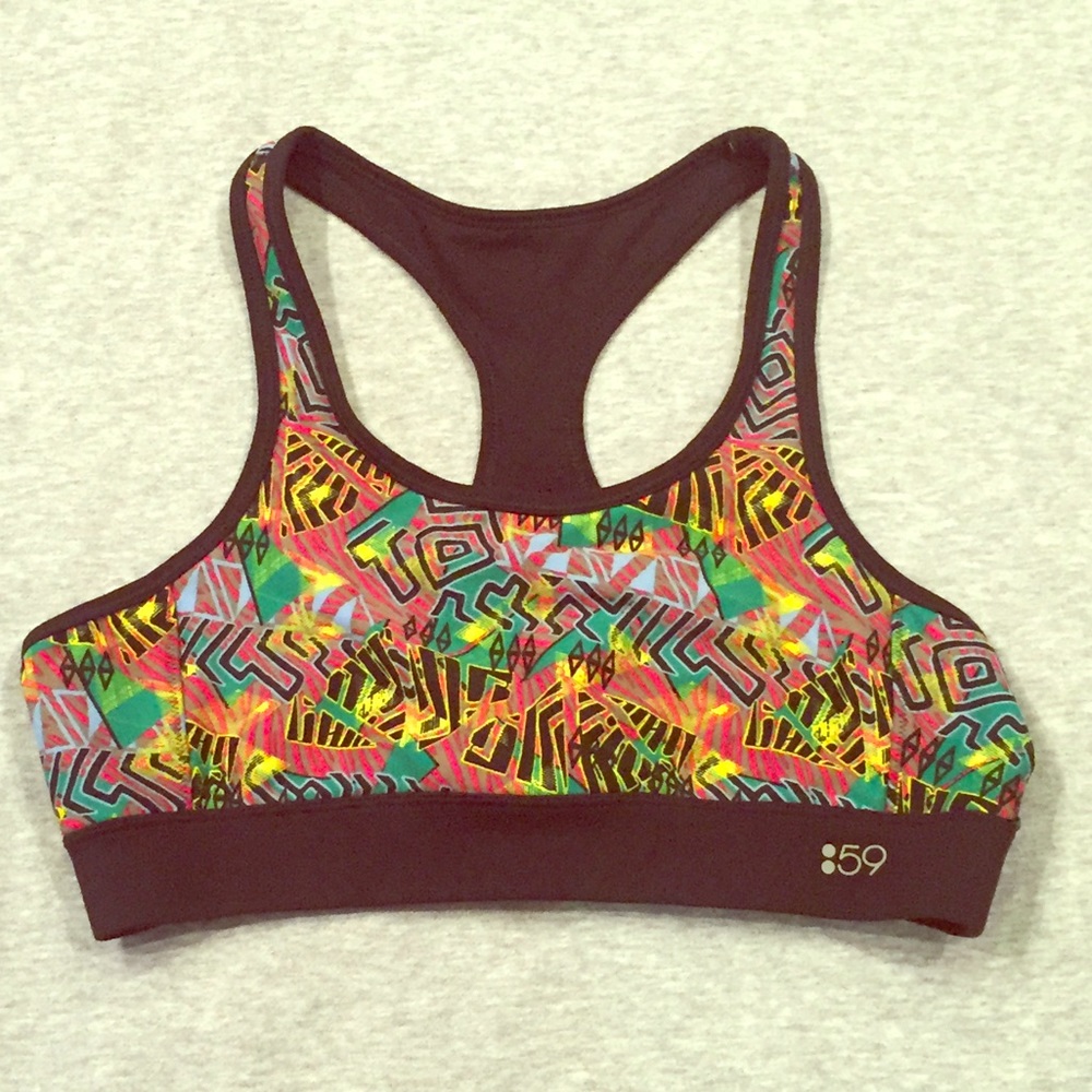 Splits59 tribal print sports bra