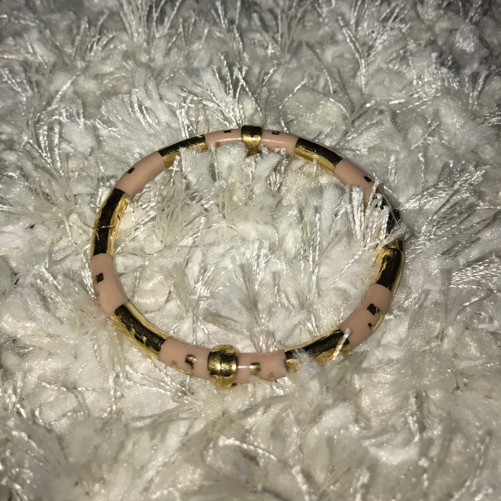 Tory Burch gold and light pink Bracket