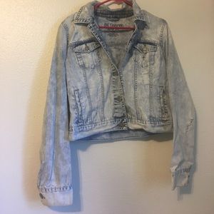 Cropped jean jacket