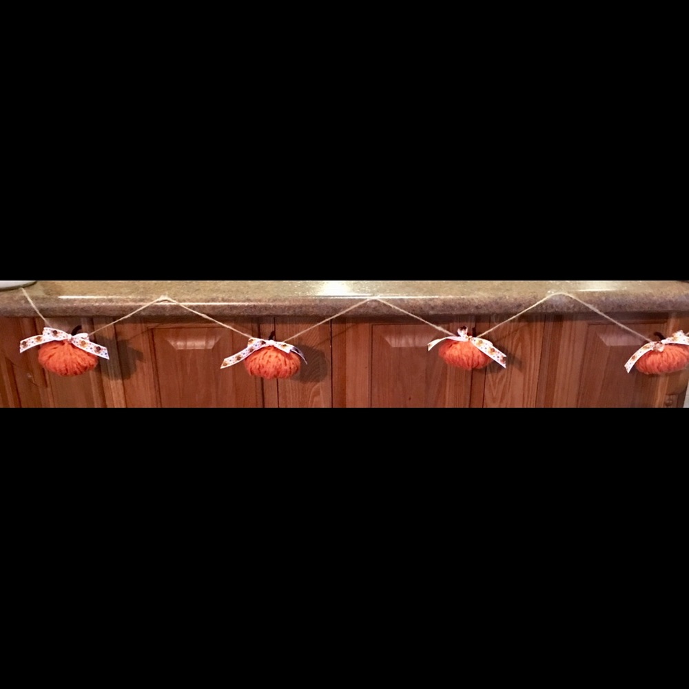 Rustic shabby chic fall garland