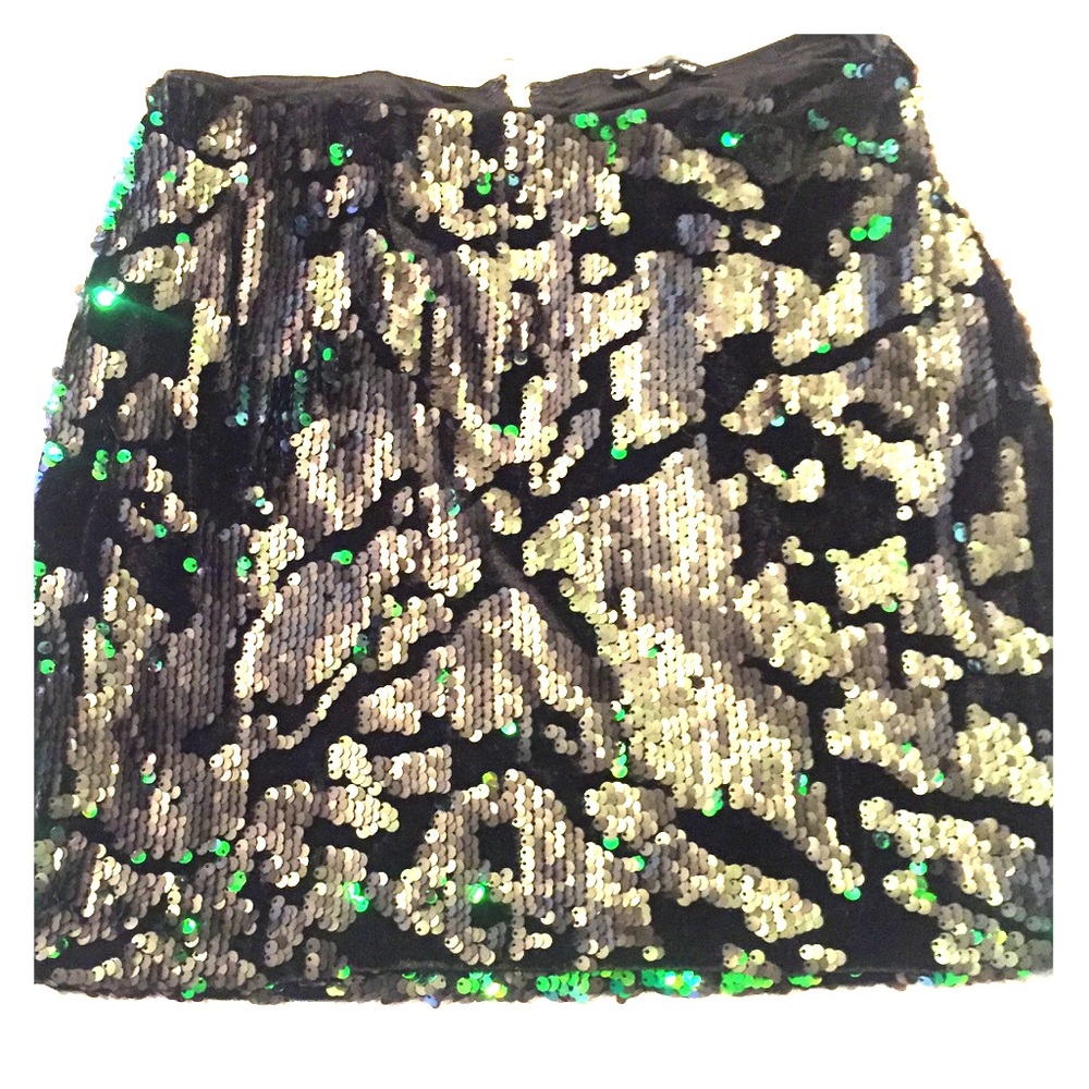 Bebe sequined mini skirt