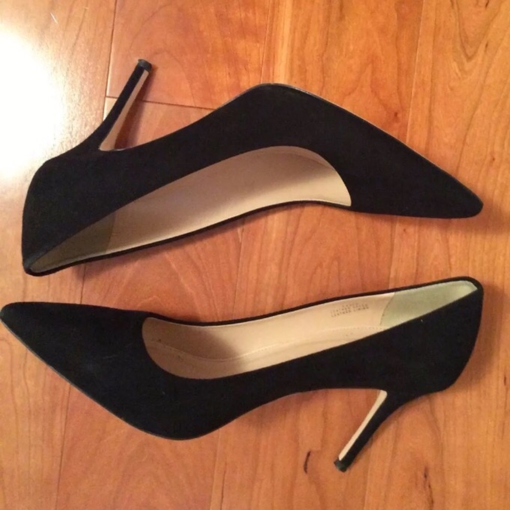 J. Crew Elsie black suede pump size 10