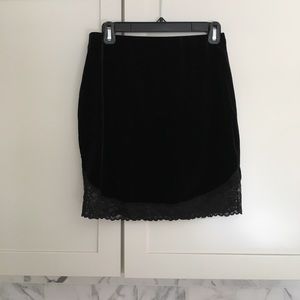 Velvet urban outfitters mini skirt NWOT