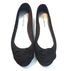 Kelly & Katie Black Ballet Flats