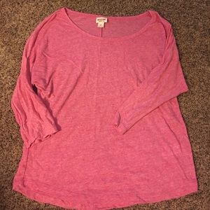 Pink 3/4 tee