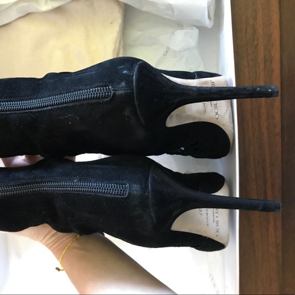 Jimmy Choo Delta Cutout Knee Boot w box fits 6.5 - Picture 8 of 8